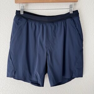 Ten Thousand Set Shorts 6.5" Mens Small Blue Lined Training
